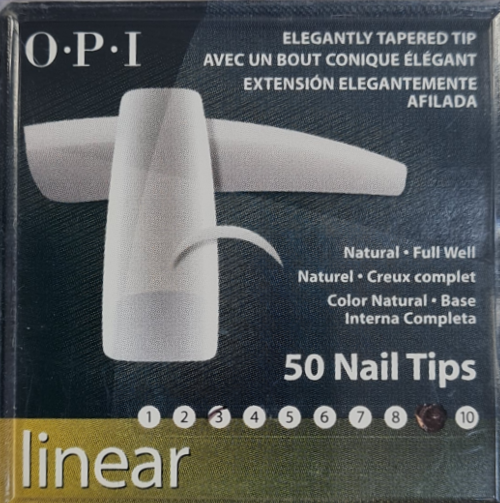 OPI NAIL TIPS - LINEAR - Full-well - Size 9 - 50 tips